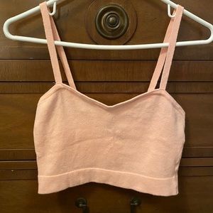 American Apparel  Light Pink Crop Top